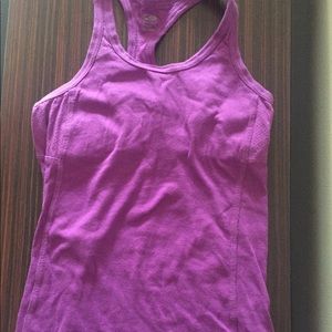 Purple Razorback workout top